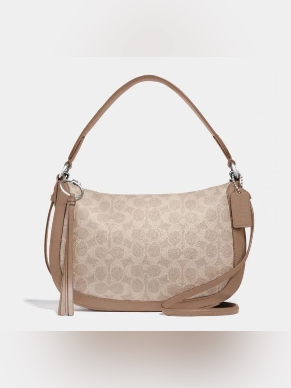 Coach Signature Sutton Crossbody Sand Taupe